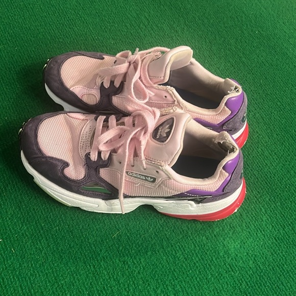 Adidas Pink and Gray Lace-Up Sneakers - Picture 4 of 6